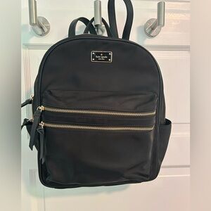 Kate Spade Black Nylon Backpack